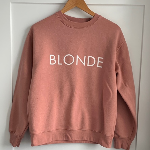 Brunette The Label Tops - Brunette The Label Blonde Sweatshirt Size M / L